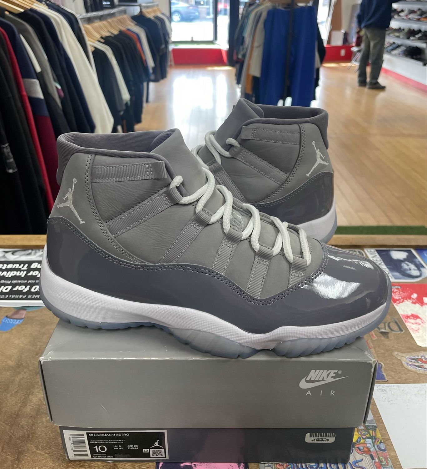 Tried On Air Jordan 11 Retro Cool Grey Size 10