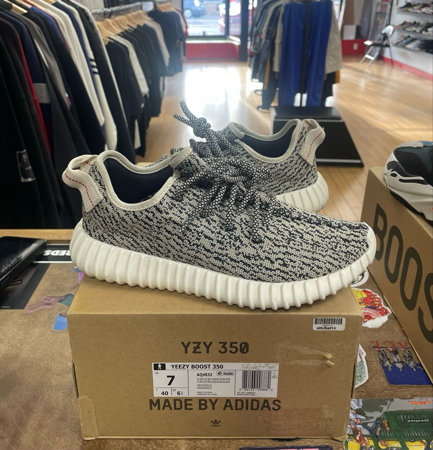 Pre Owned Adidas Yeezy Boost 350 Turtledove (2022) Size 7