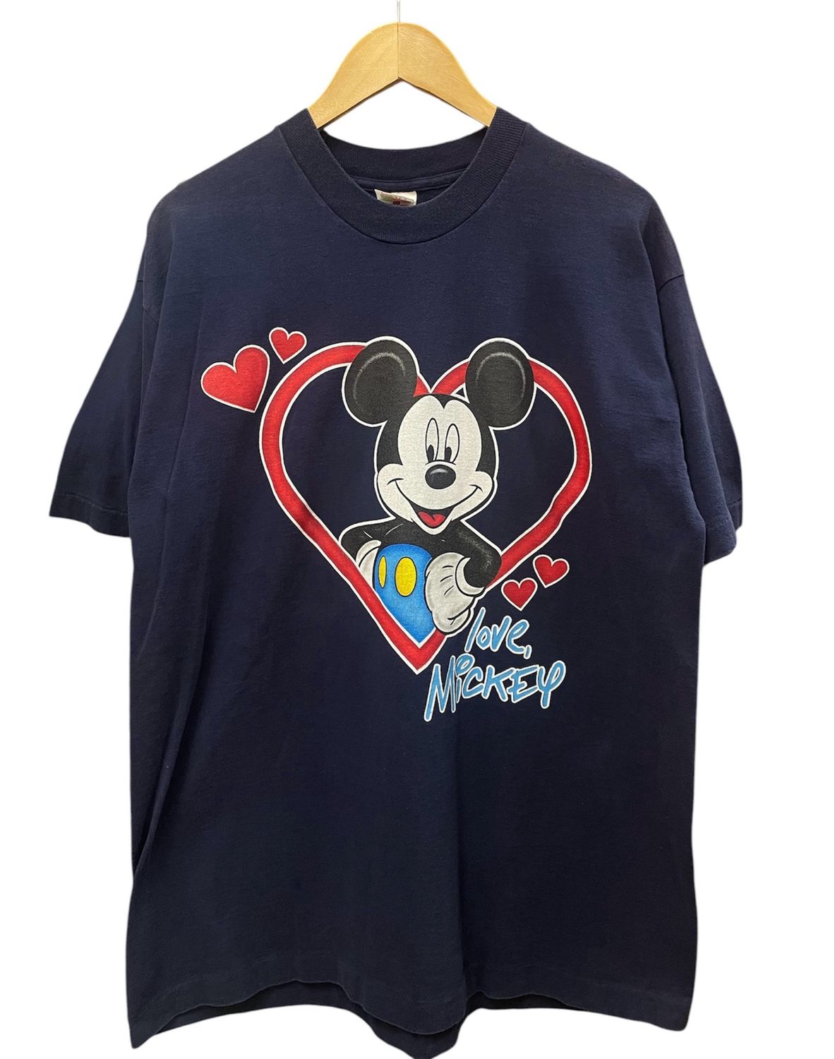 Vtg  Mickey Mouse Valentines Day Tee Size XL