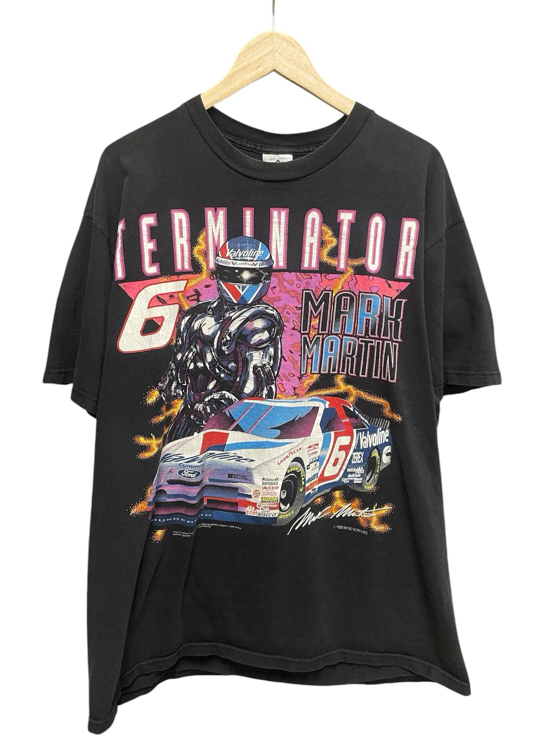 Vtg Nascar Mark Martin Terminator Tee Size XL