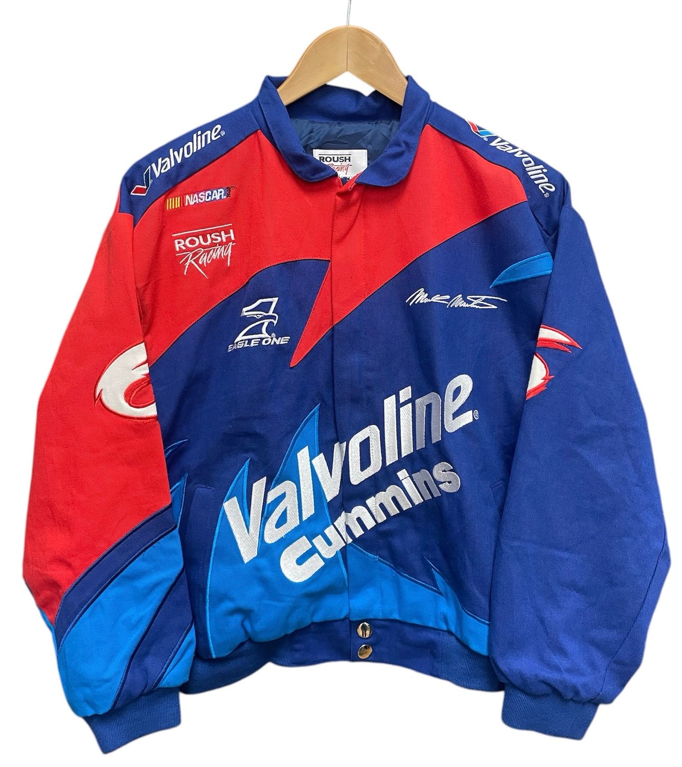 Vtg Nascar Mark Martin Valvoline Jacket Size Youth XL
