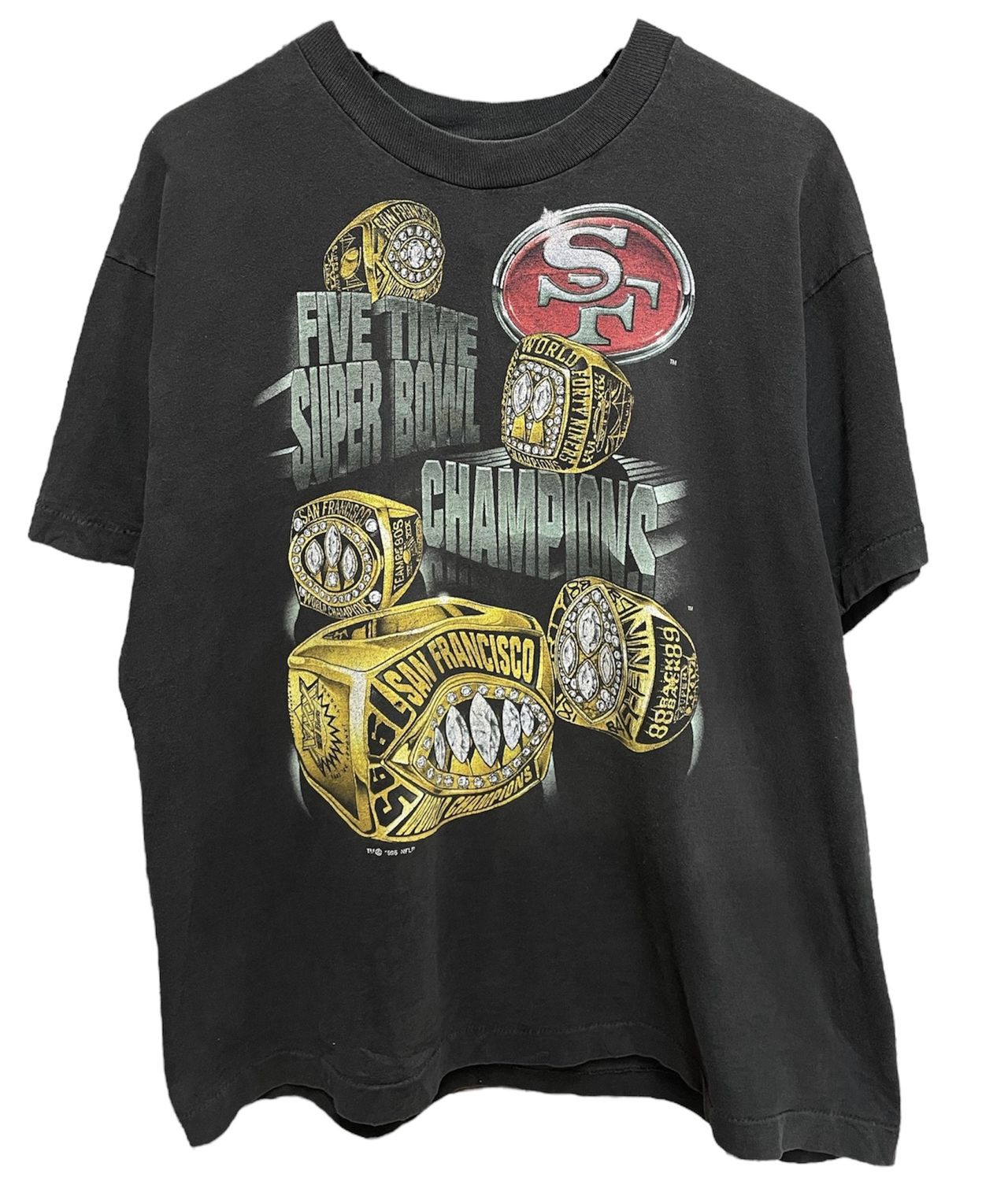 49ers 5x Super Bowl Champs Size Large