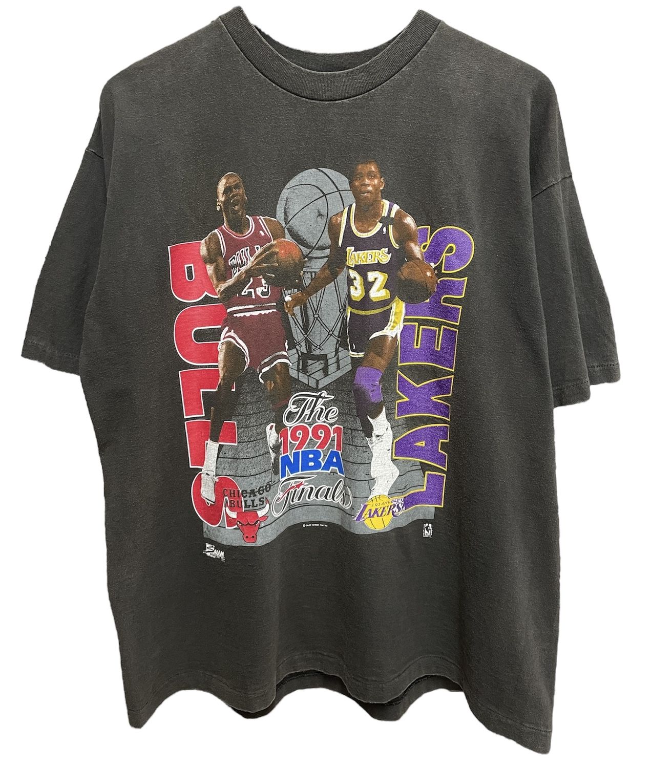 91&#39; Bulls Vs Lakers Tee Size XL