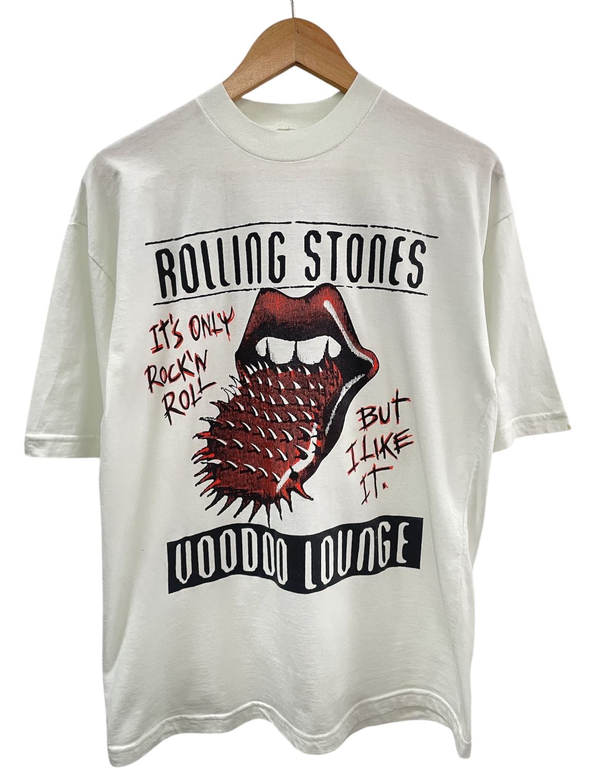 Vtg &#39;95 Rolling Stones Voodoo Lounge Brazilian, Rio De Janeiro Tour Tee Size L