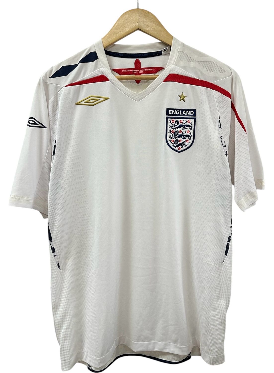 2007/09 England National Home Jersey Size M