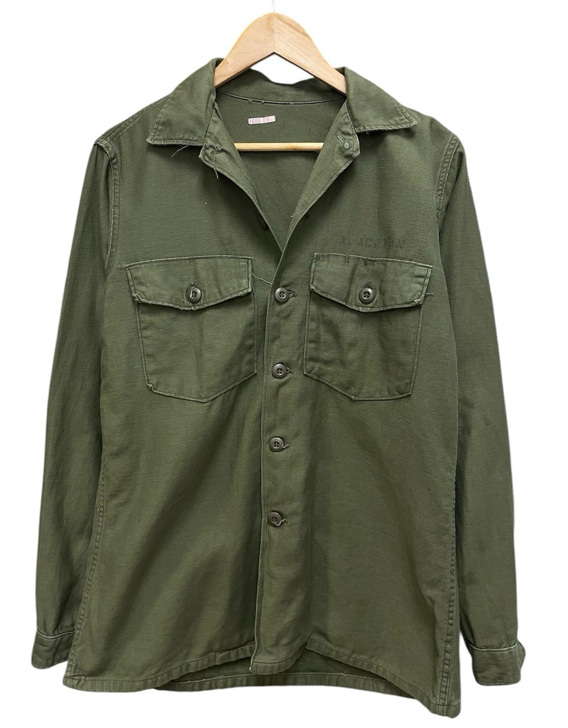 60&#39;s Og-107 Sateen Military Shirt Size Large/Medium