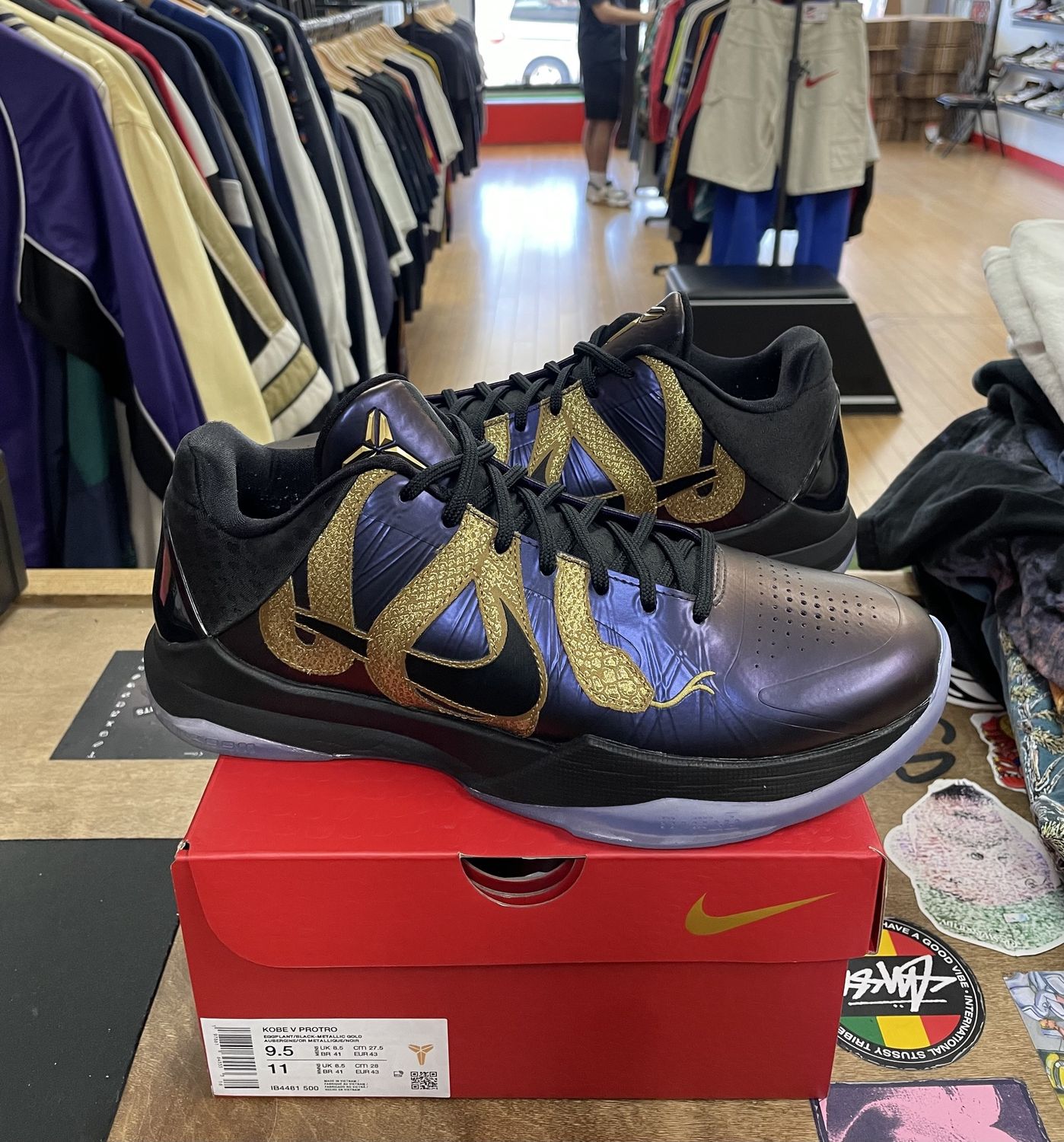 Pre Owned Nike Kobe 5 Protro Year of the Mamba Eggplant Size 9.5