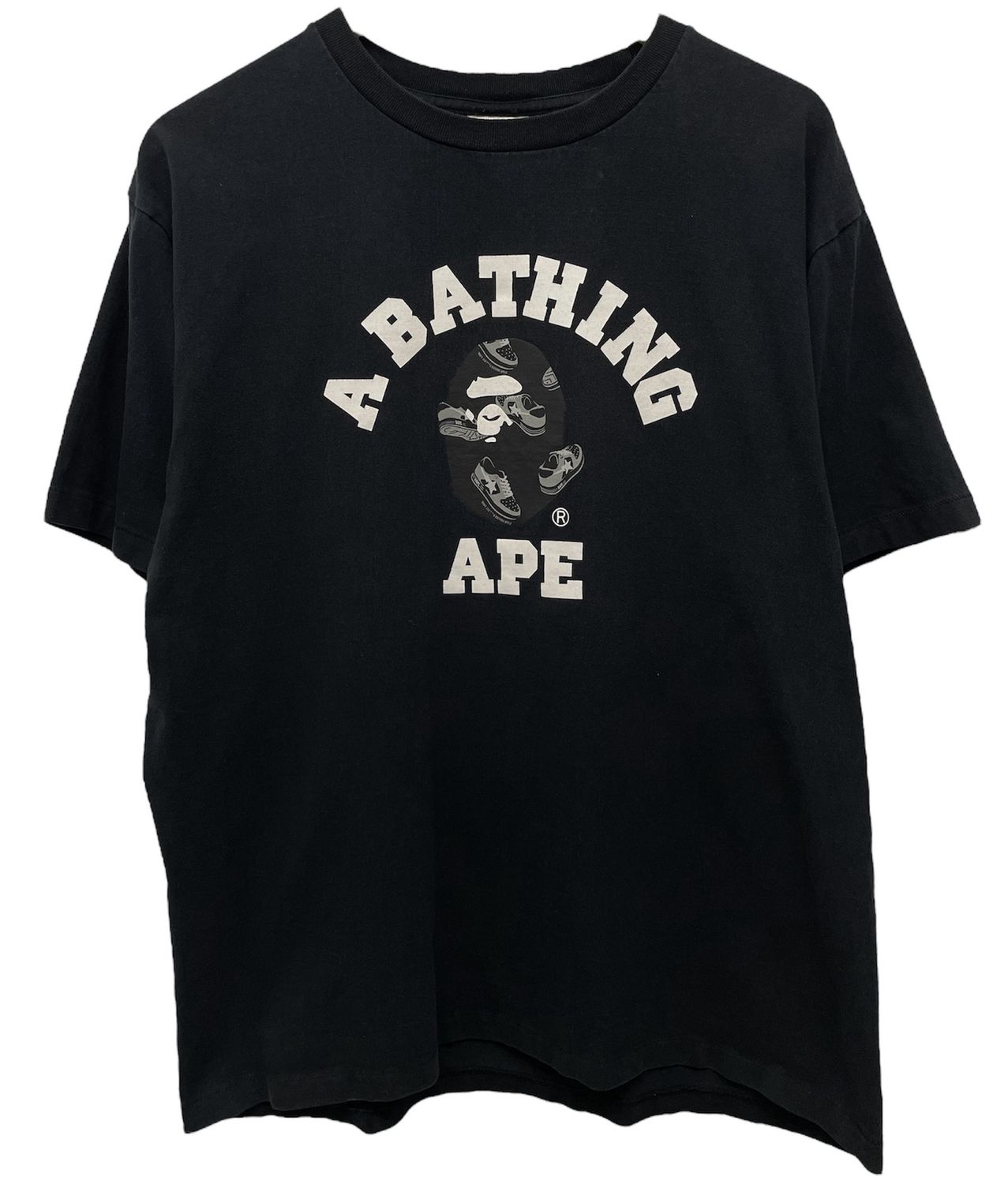 A Bathing Ape Bapesta College Tee Size XL (WORN)