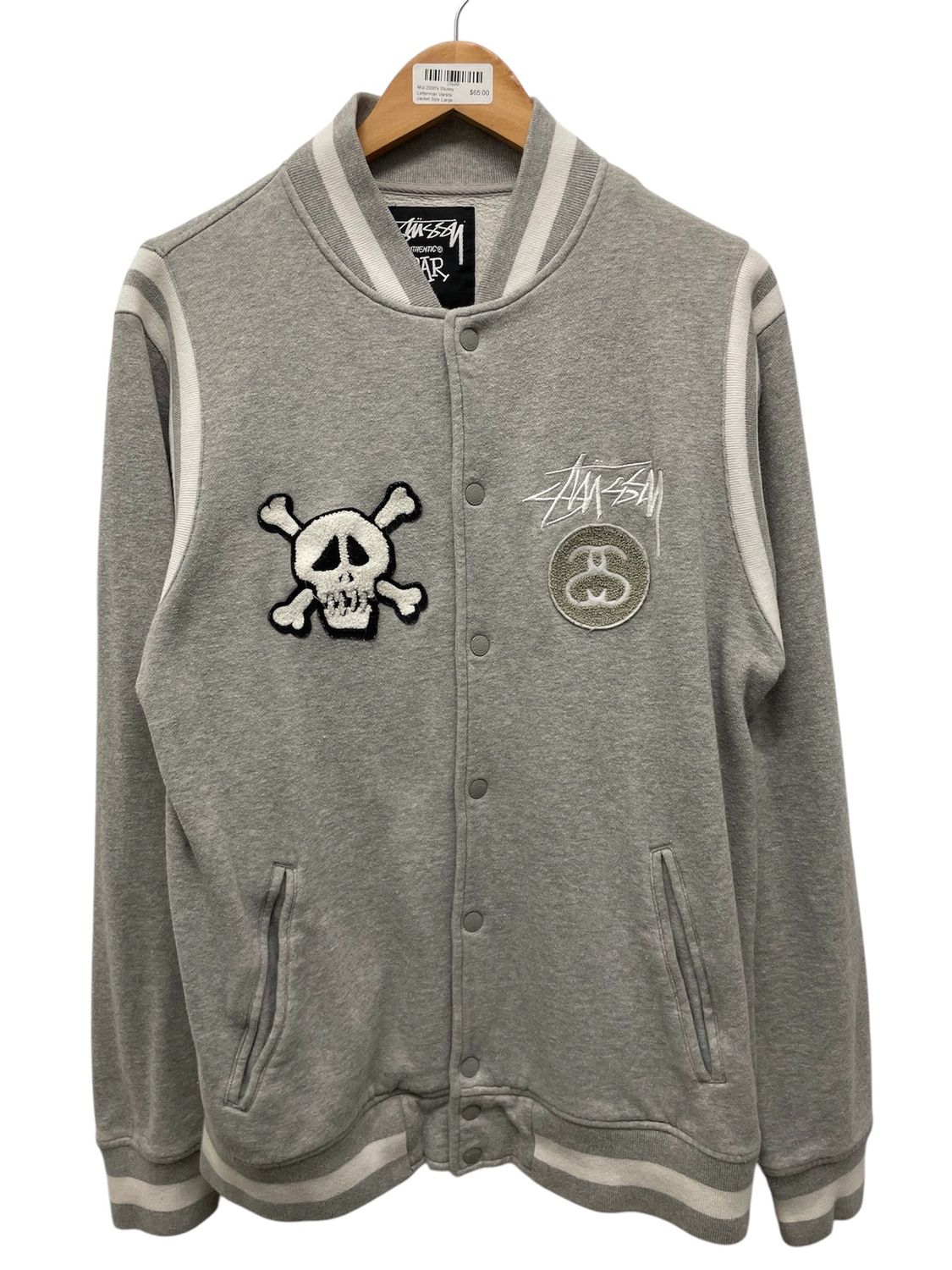 Mid 2000&#39;s Stussy Letterman Varsity Jacket Size Large