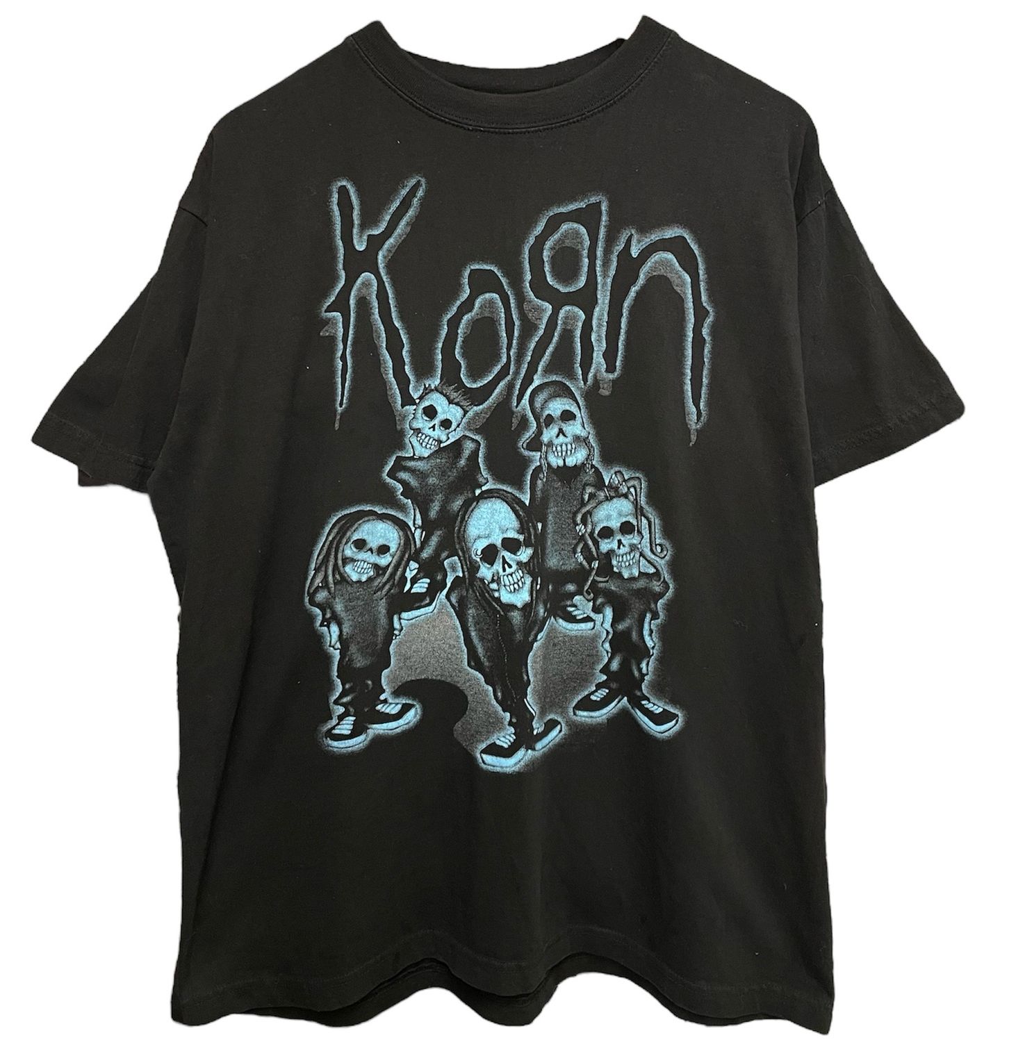 KORN Early 2001/2002 Untouchables Era Skeletons Tee Size LARGE