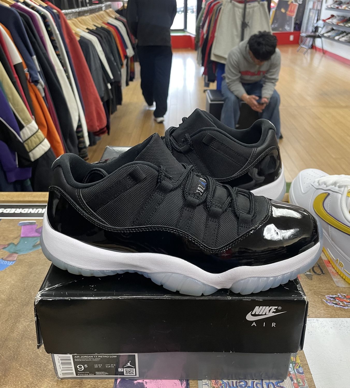 Jordan 11 Retro Low Space Jam Size 9.5 Pre-Owned