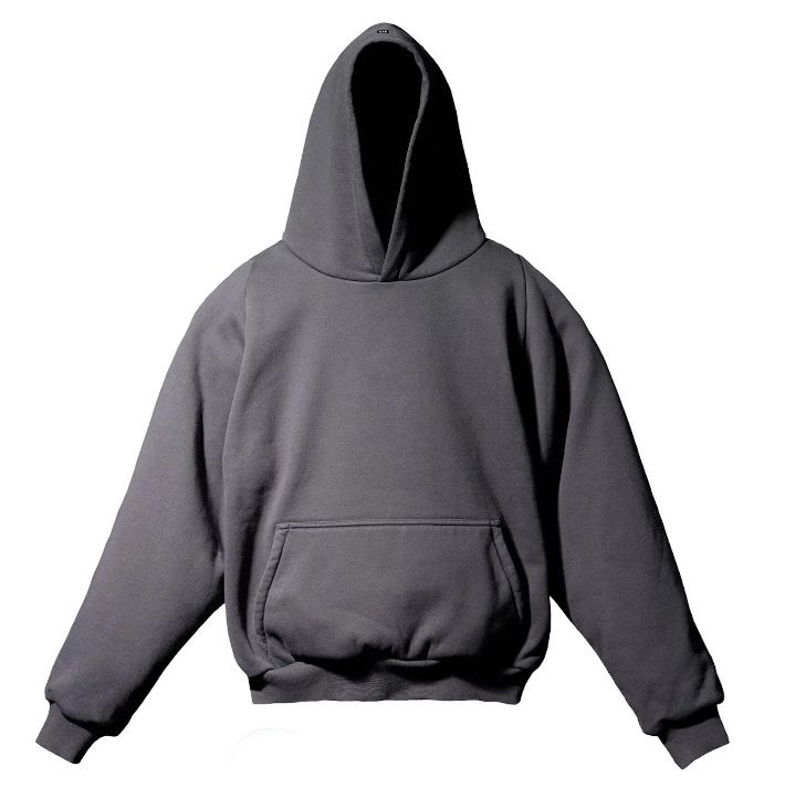 New Yeezy Gap Logo Shrunken Hoodie Black Size M