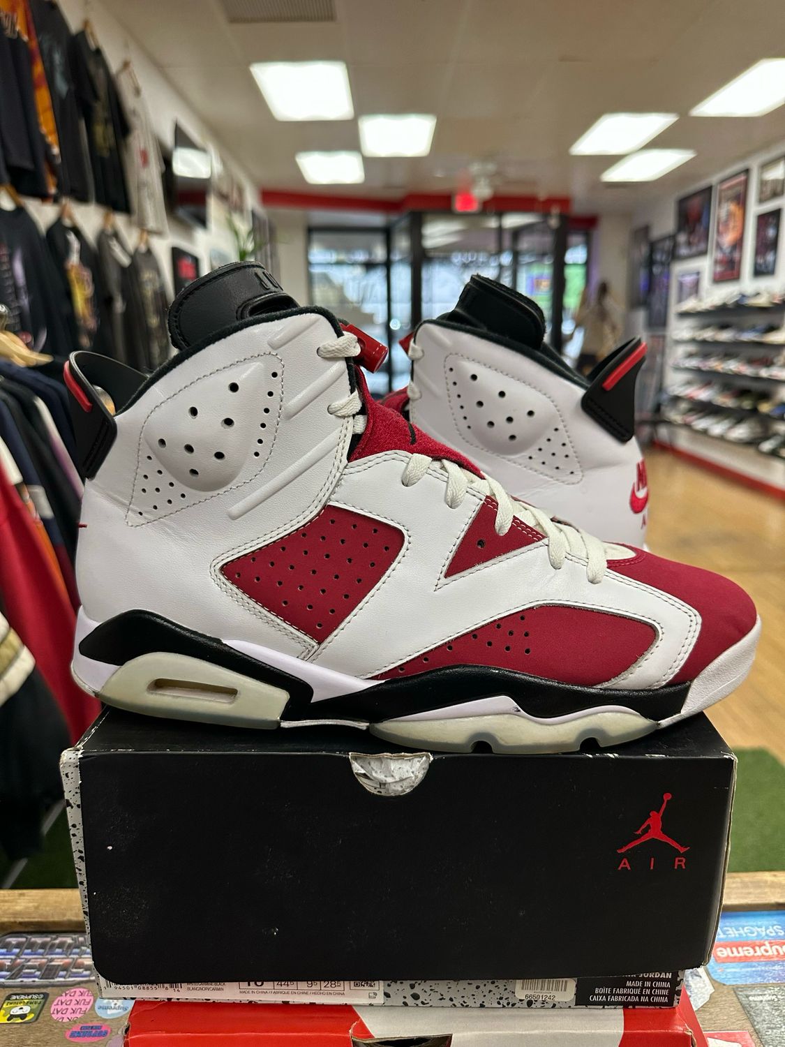 Jordan 6 Retro Carmine (2021) Size 10.5 (WORN)