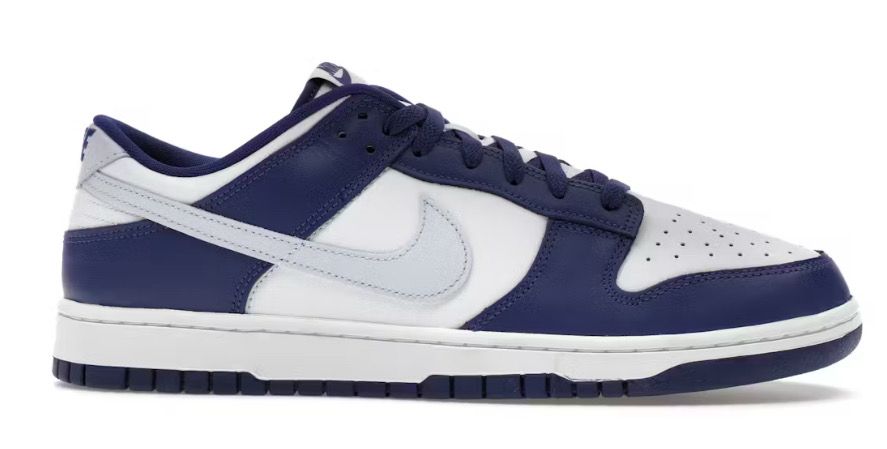 DS Nike Dunk Low Deep Royal Football Grey Size 10.5 NO BOX