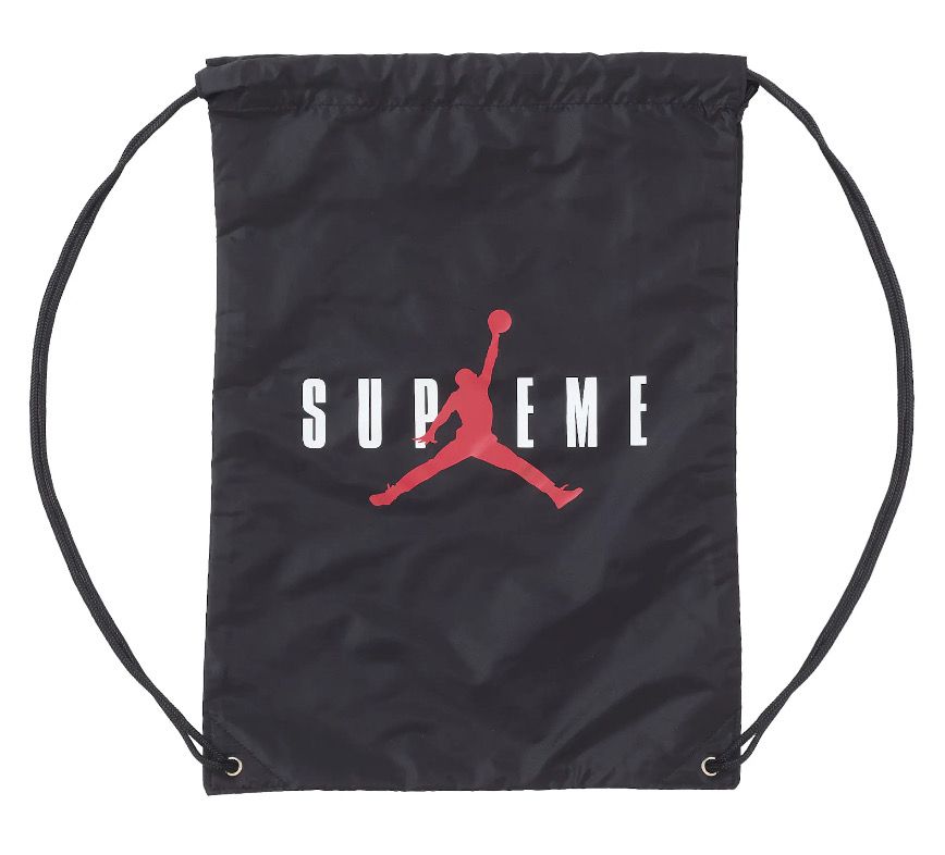 Supreme Jordan Drawstring Bag Black