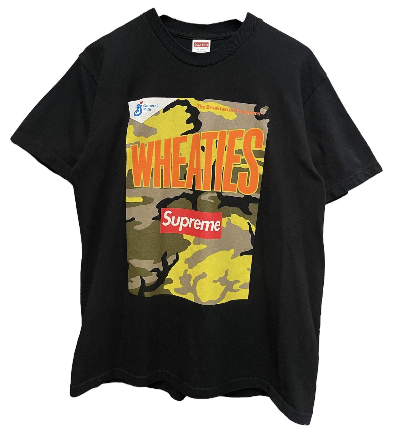 Supreme Wheaties Tee Black Size Medium (LIGHTLY WORN)