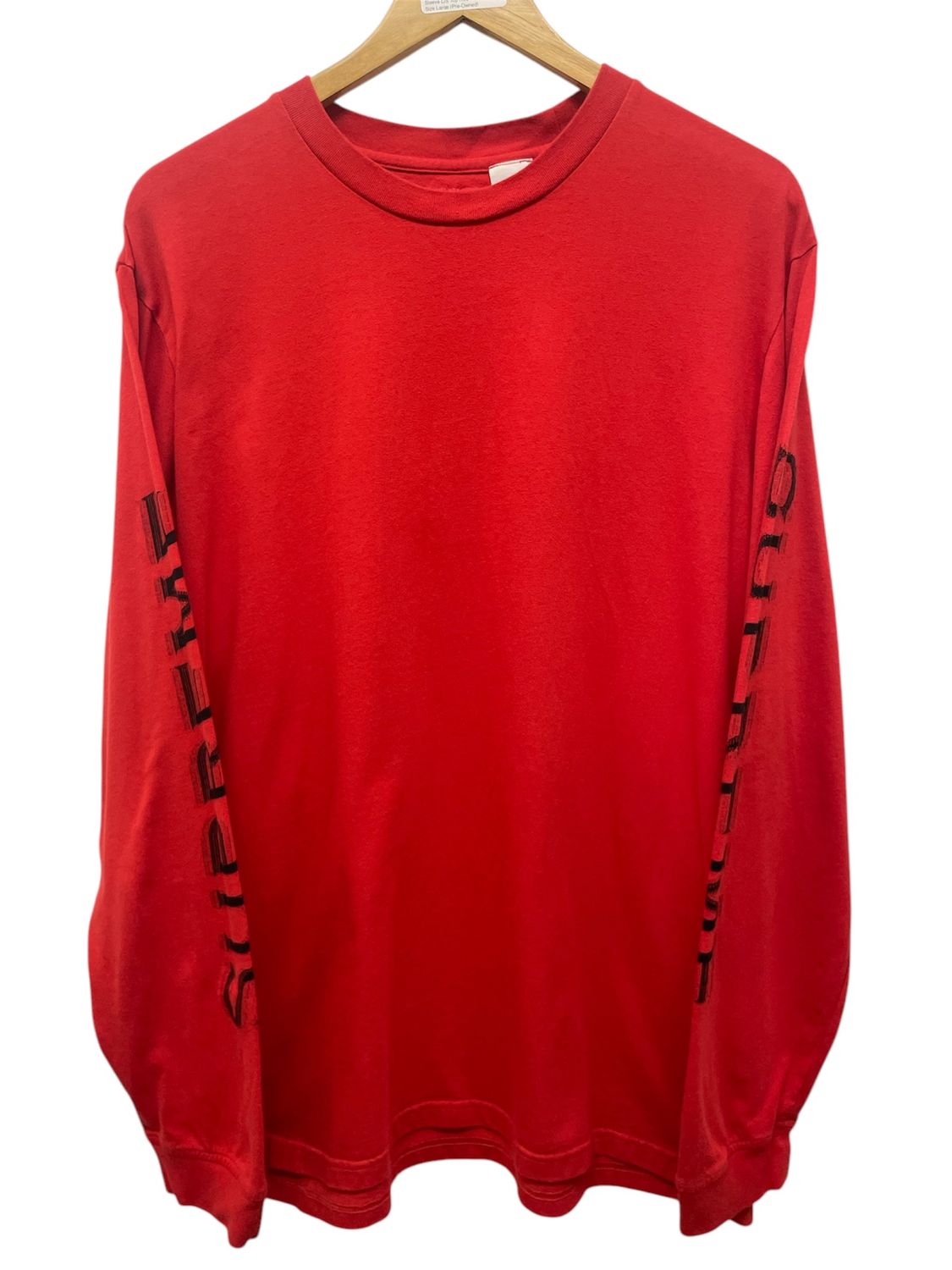 Supreme Intarsia Sleeve L/S Top Red Size Large (Pre-Owned)