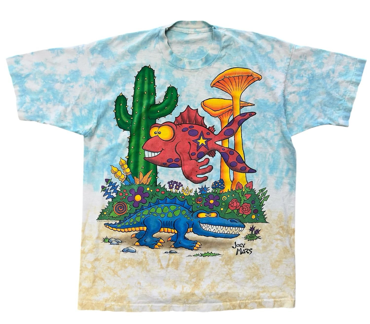 1992 Liquid Blue Joey Mars Tie-Dye Tee Size XL