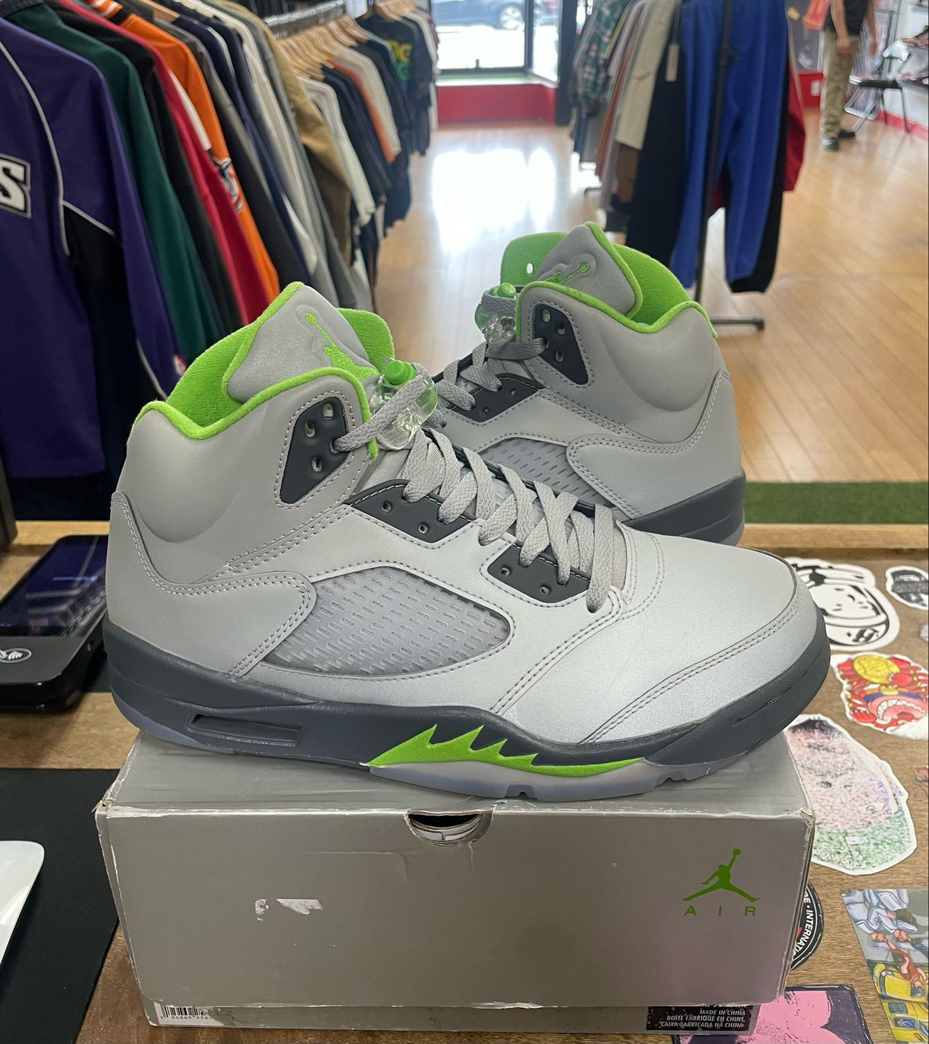 Jordan 5 Retro Green Bean (2022) Size 9.5 (WORN)