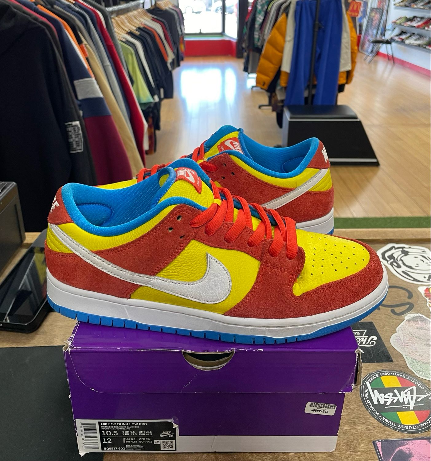Pre-Owned Nike SB Dunk Low Pro Bart Simpson Size 10.5