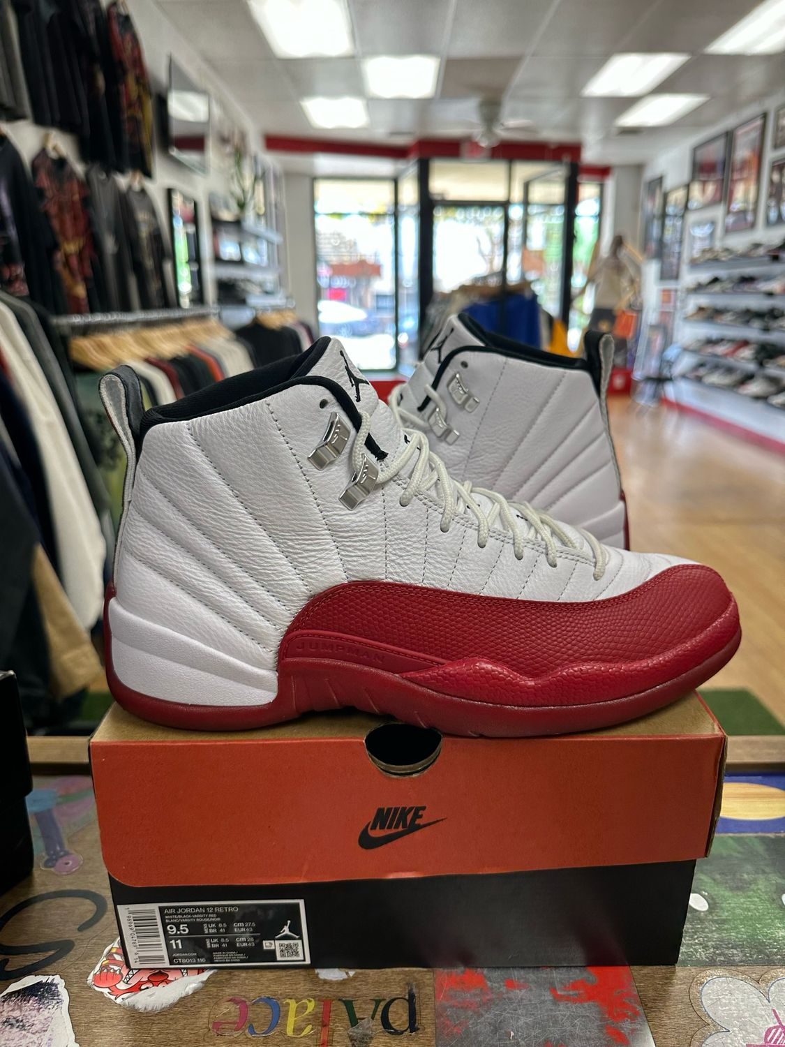 Jordan 12 Retro Cherry (2023) Size 9.5 (WORN)