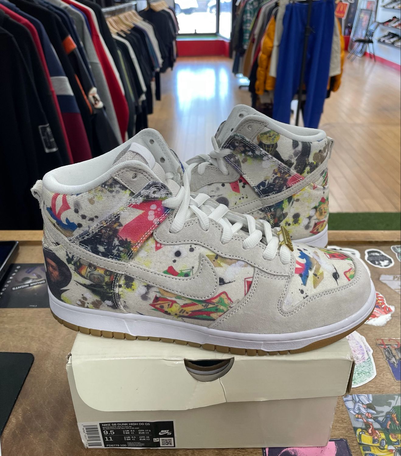 Nike SB Dunk High Supreme Rammellzee Size 9.5 Pre-owned