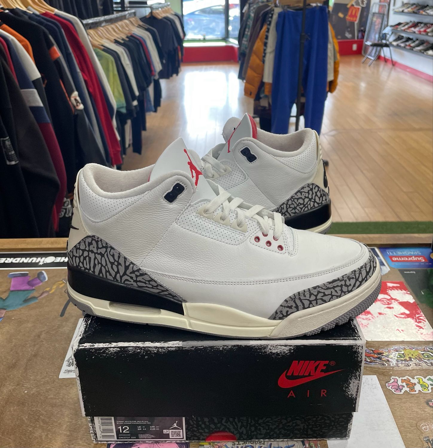 Jordan 3 Retro White Cement Reimagined size 12 Pre-Owned