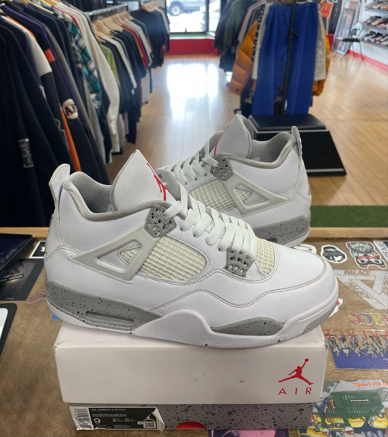 Jordan 4 Retro White Oreo (2021) Size 9 (WORN)