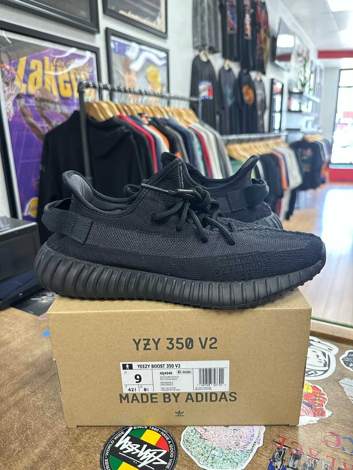 adidas Yeezy Boost 350 V2 Onyx Size 9 (WORN)