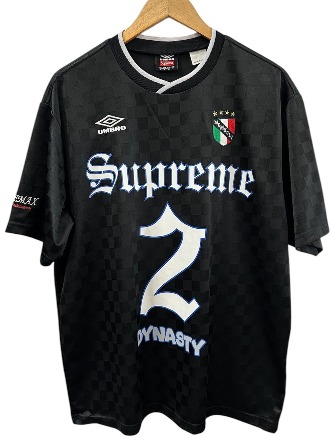 SS22 Supreme Umbro Soccer Jersey Black Size Large (Lightly USED)