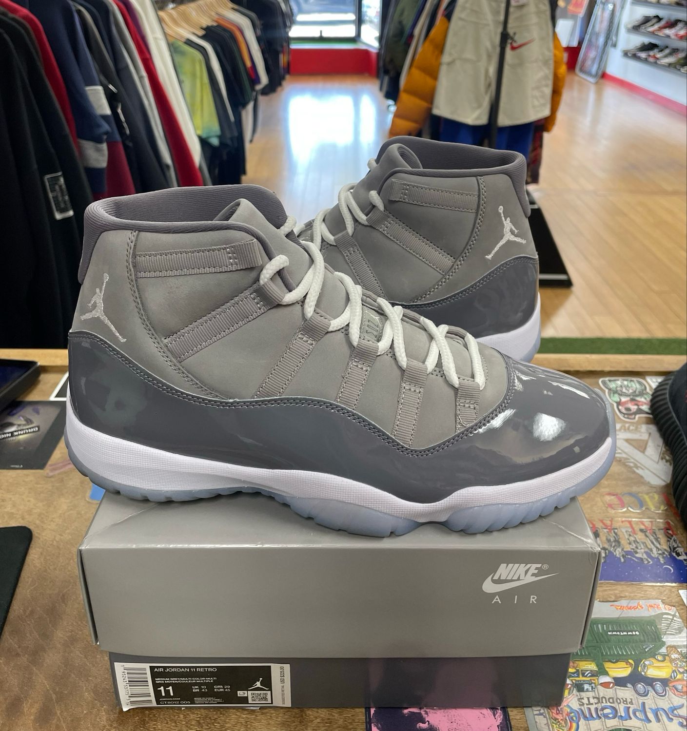 Jordan 11 Retro Cool Grey (2021) Size 11  (Lightly Worn)