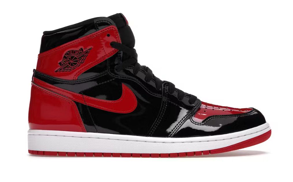 Jordan 1 Retro High OG Patent Bred Size 9.5 (NEW)