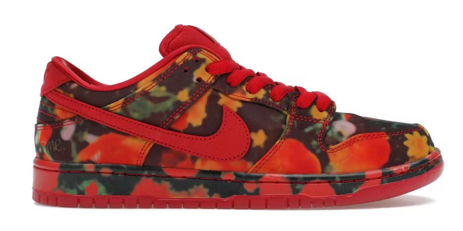 Nike SB Dunk Low The Wizard of Oz Poppy Field Size 10 (NEW).