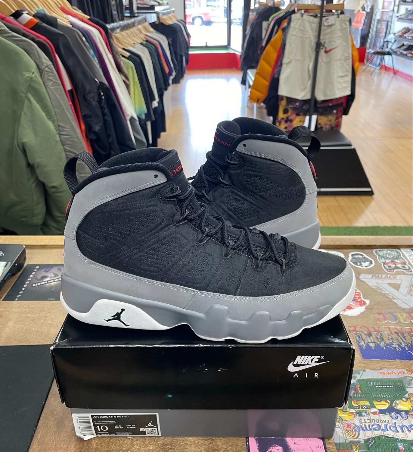 Pre Owned Jordan 9 Retro Particle Grey Size 10
