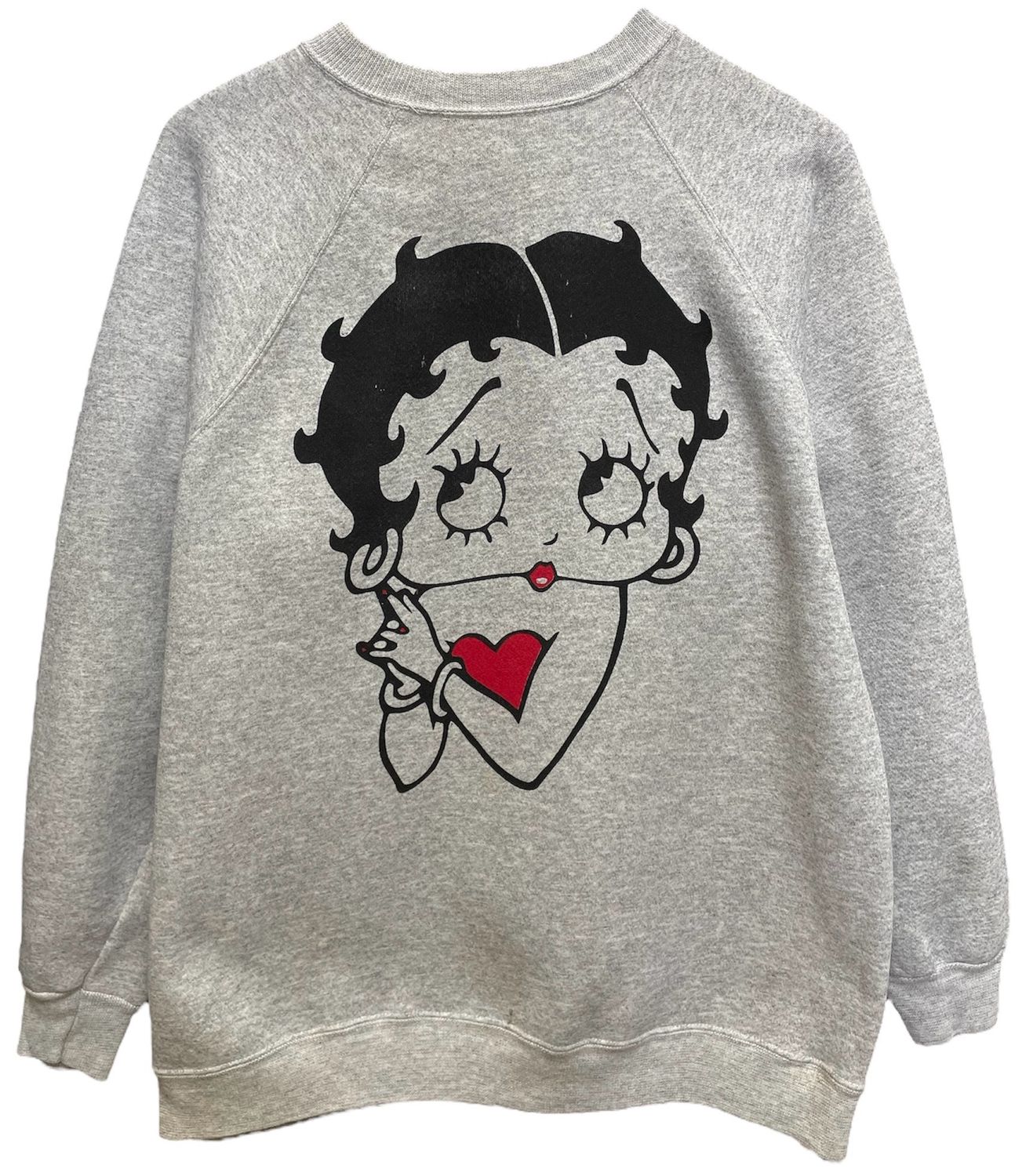 Vtg Betty Boop Solo Grey Crewneck Size XL
