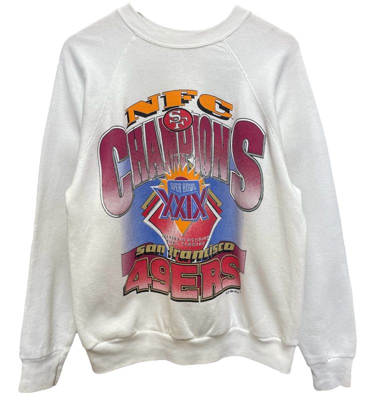 Vtg SF 49ners 1994 NFC Championship Crewneck Size M