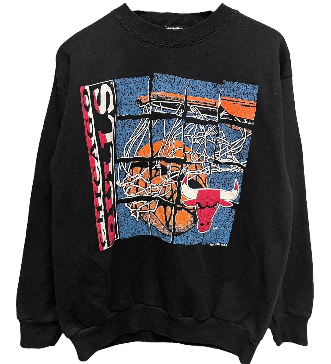 Vtg Chicago Bulls 1991 Crewneck Size L
