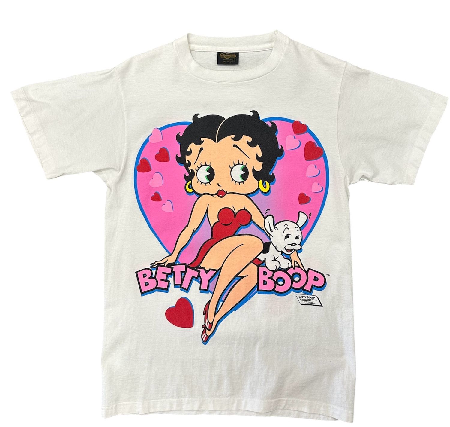 Vtg 1989 Betty boop Heart Tshirt Size Medium