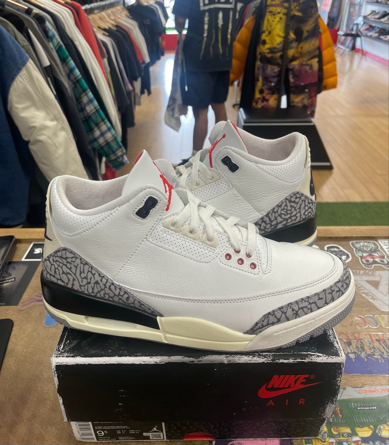 Jordan 3 Retro White Cement Reimagined Size 9.5 (WORN)