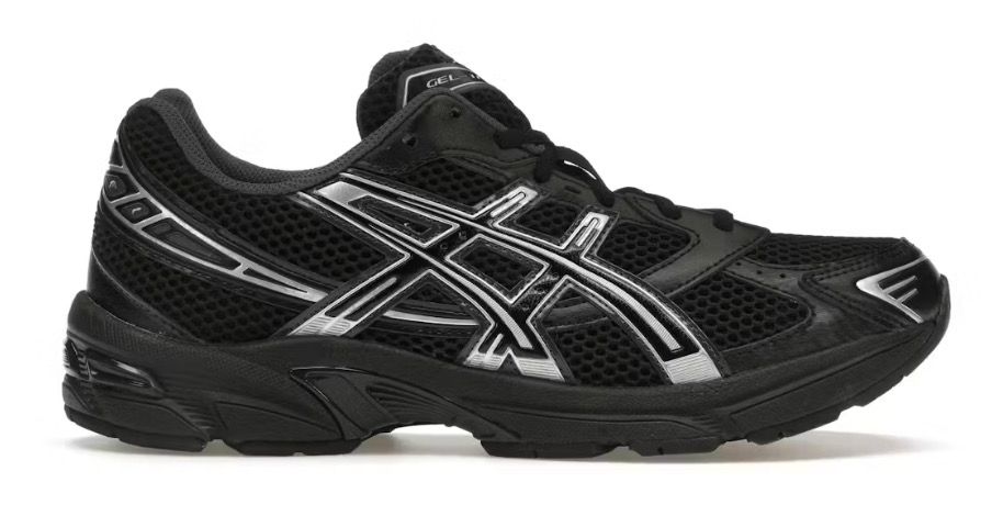 ASICS Gel-1130 Black Pure Silver Size 9 Brand New