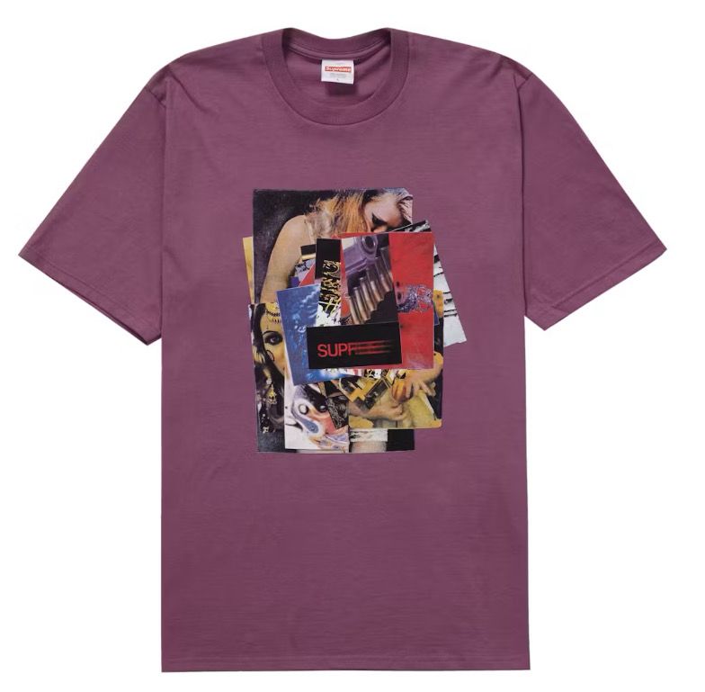 Supreme Stack Tee Plum Size Large (NEW)