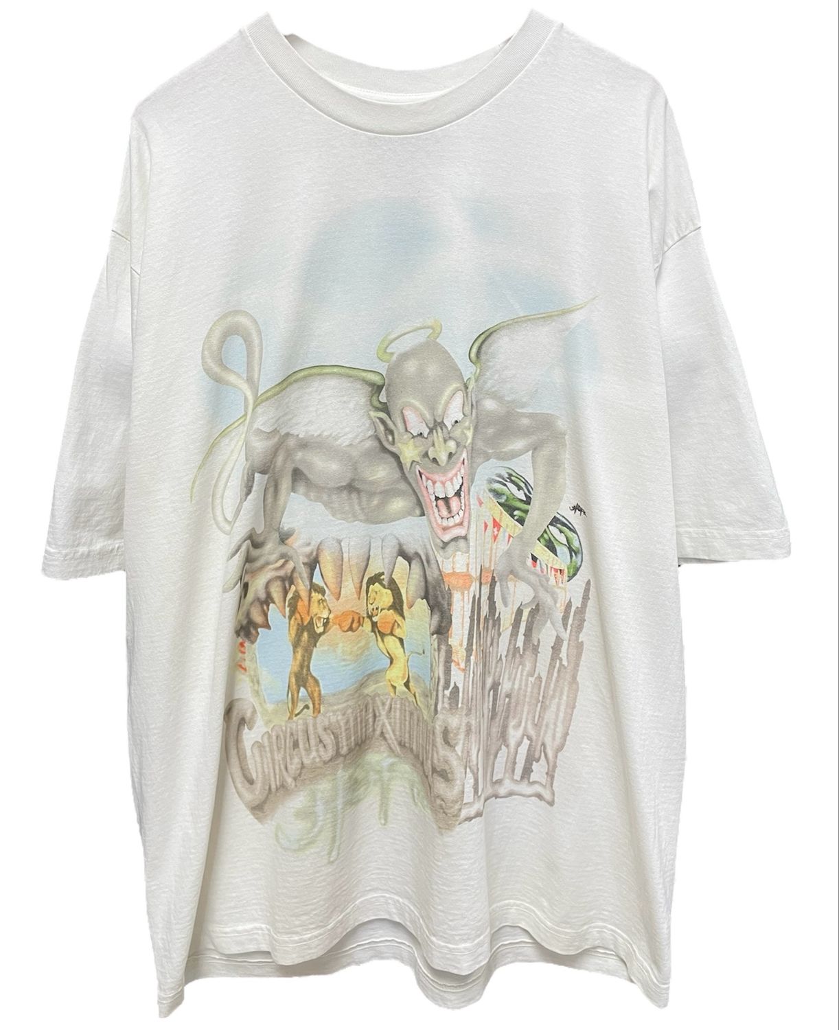 Travis Scott Utopia Tour Skitzo Circus Maximus Tee White 2XL (NEW)