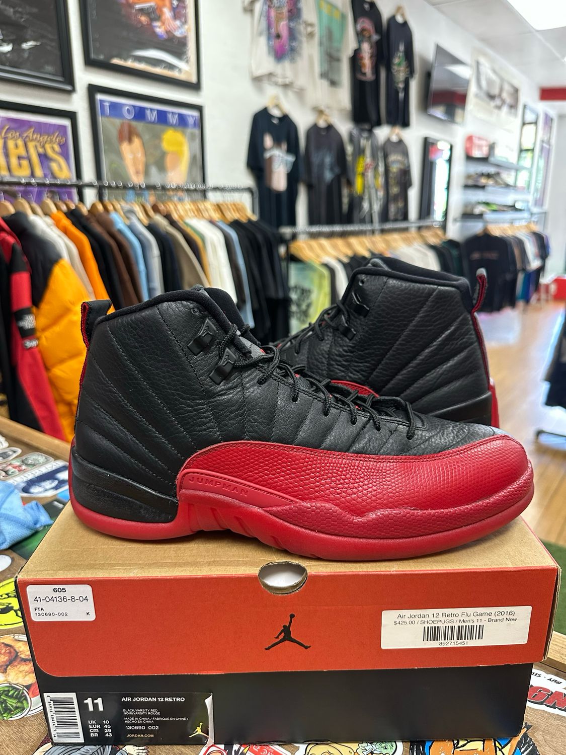 Jordan 12 Retro Flu Game (2016) Size 11 (Lightly Worn)