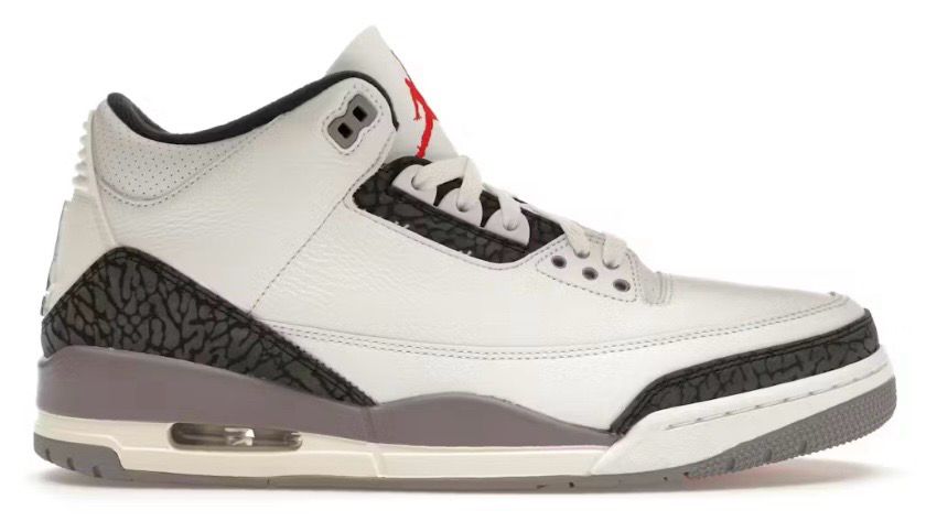 DS Jordan 3 Retro Cement Grey Size 10