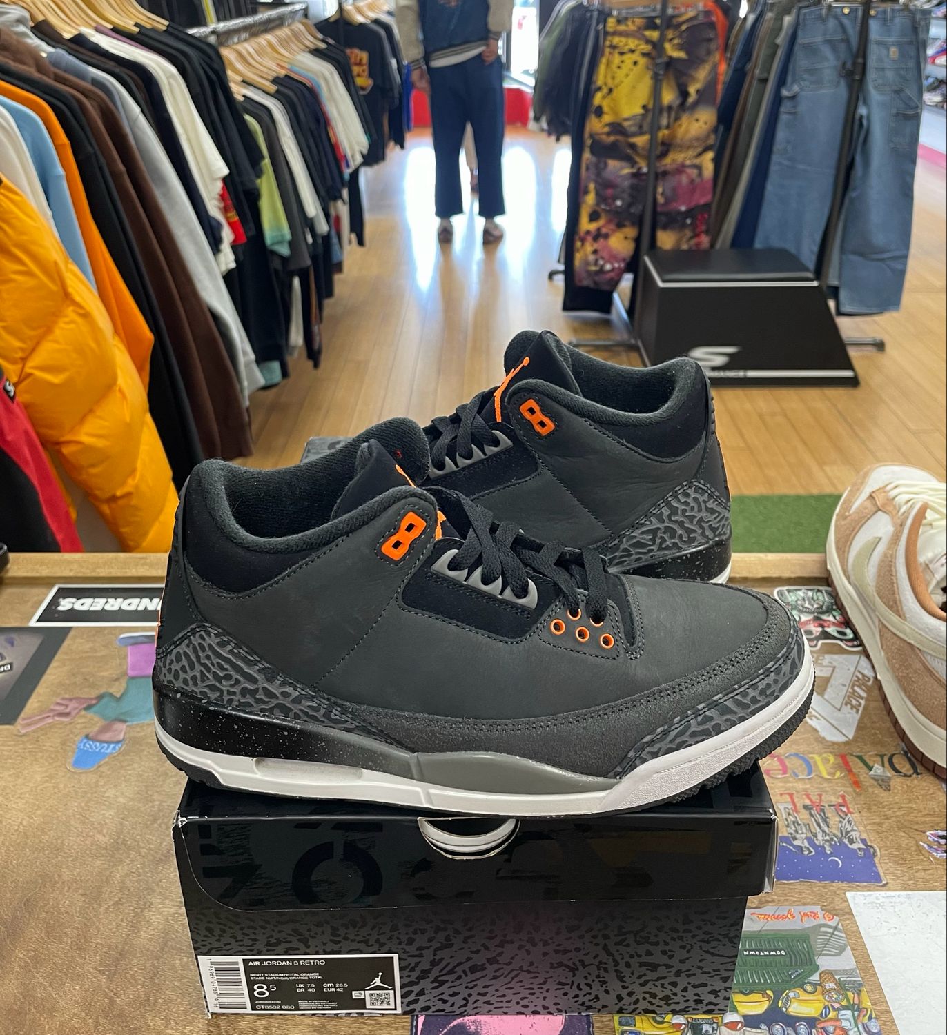 Pre-Owned Jordan 3 Retro Fear Pack (2023) Size 8.5