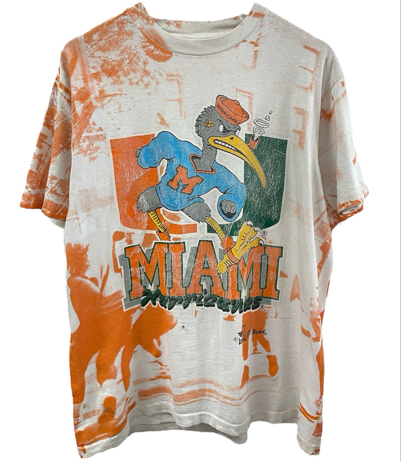 Vintage Miami Hurricanes Tee Size Large