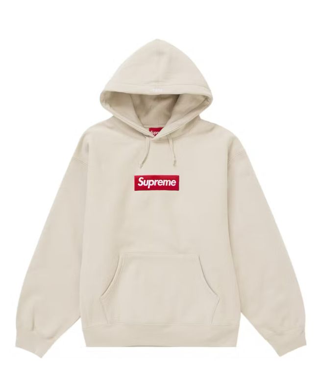 Supreme Box Logo Hooded Sweatshirt Sweatshirt (FW24) Stone Size XL (NEW)