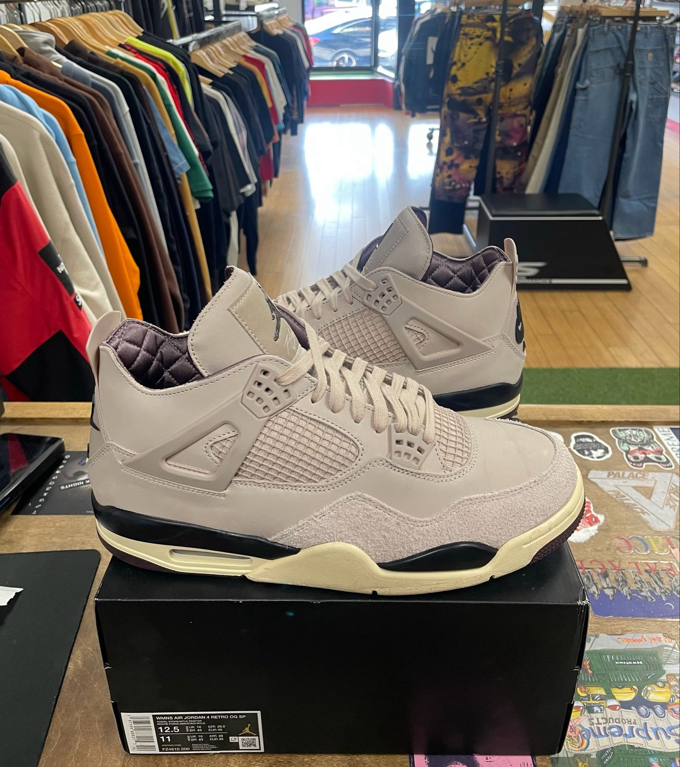 Pre Owned Jordan 4 Retro OG SP A Ma Maniére While You Were Sleeping (Women&#39;s) Size 12.5,11M