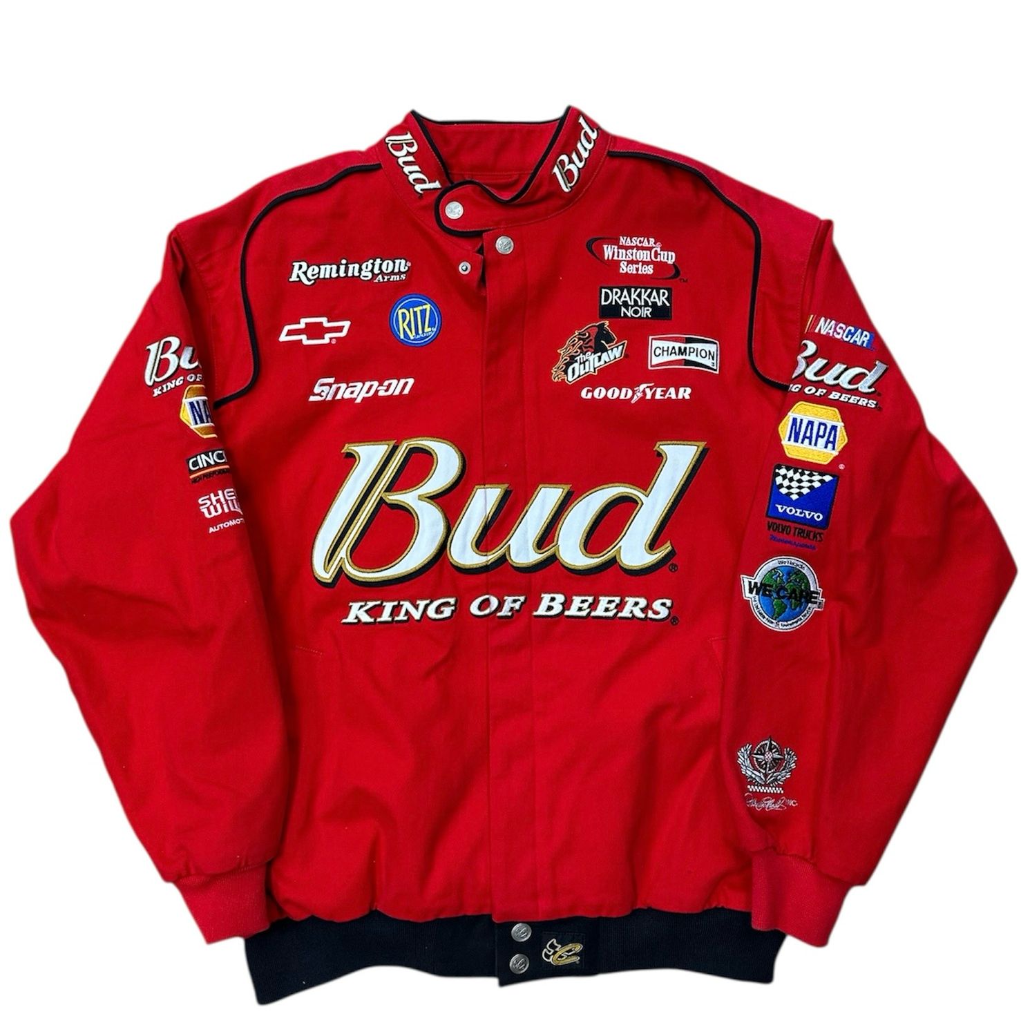 Vintage Y2K Budweiser Nascar Jacket Size Large