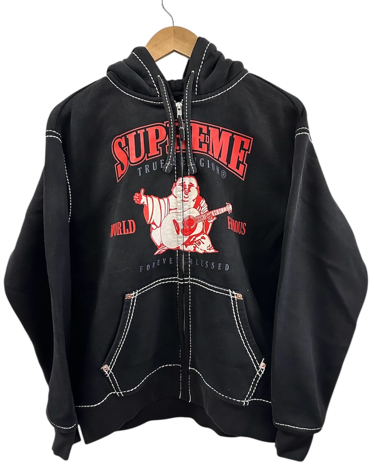 Supreme True Religion Zip Up Hooded Sweatshirt Size Small (NEW)